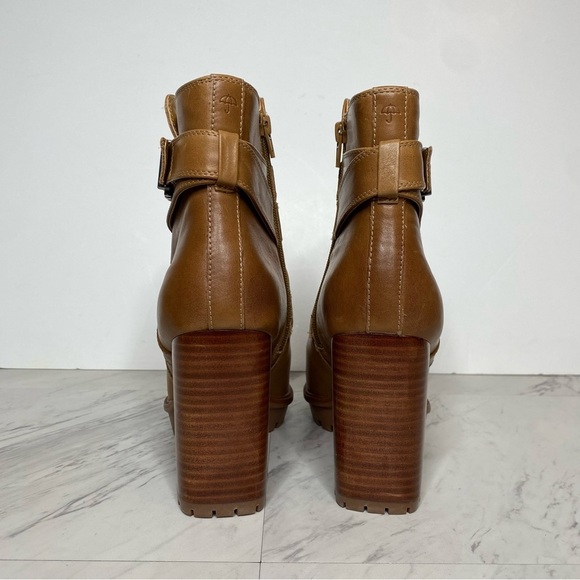 Naturalizer Lyra Brown Leather Heeled Bootie 10M - Picture 3 of 14